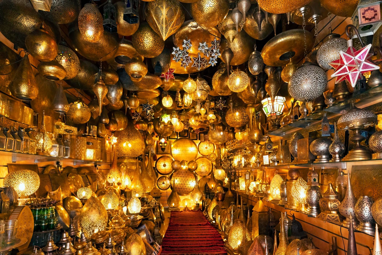 Traditional Moroccan Riad courtyard